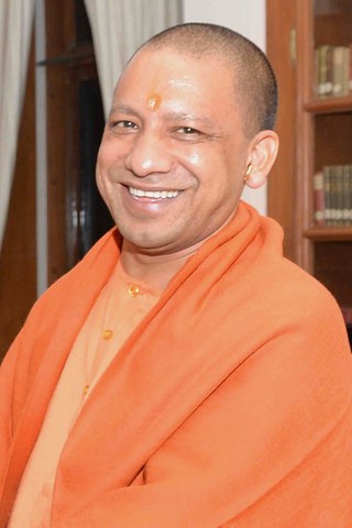 Portrait of Yogi Adityanath, photographed in 2018